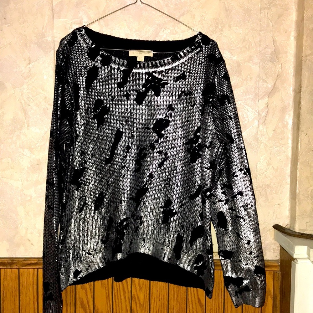 Silver & black nicki Minaj sweater